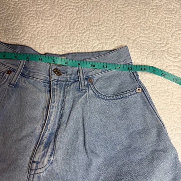 Madewell Blue Jean Shorts High-Waisted Relaxed Fit - Picture 12 of 13